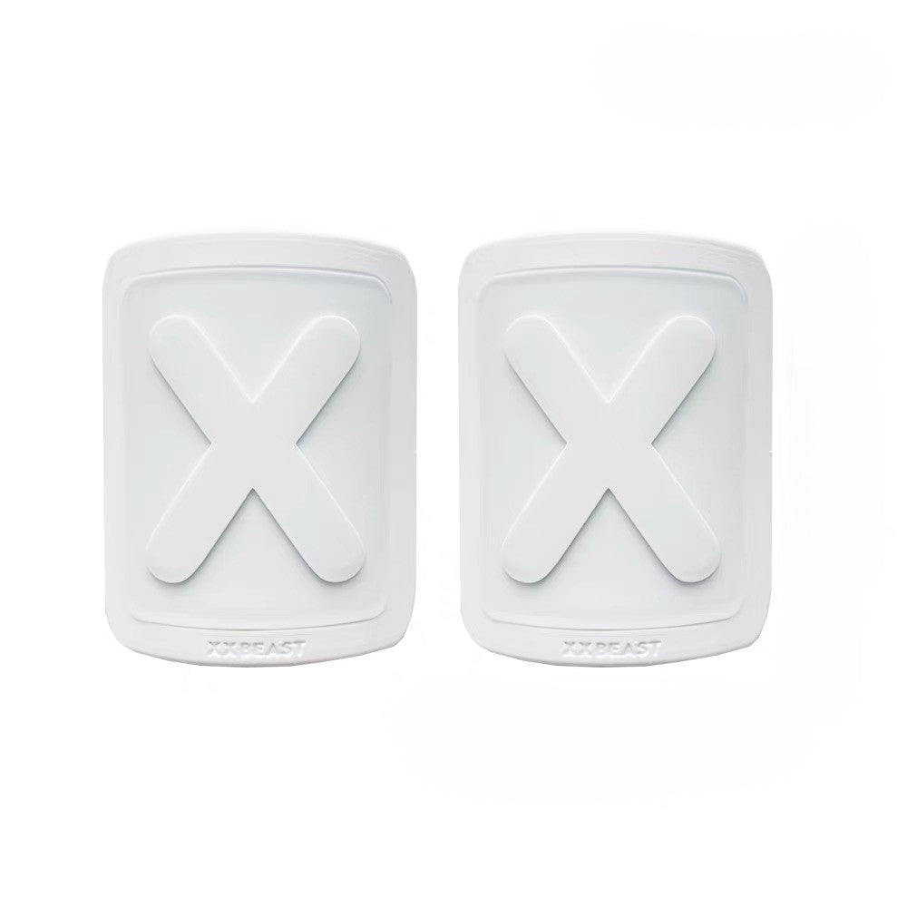 XXBEAST Adult Football Knee Pads, Ultra Light Protective Sleeves for Sports, 2-Pack, White Rectangular universal