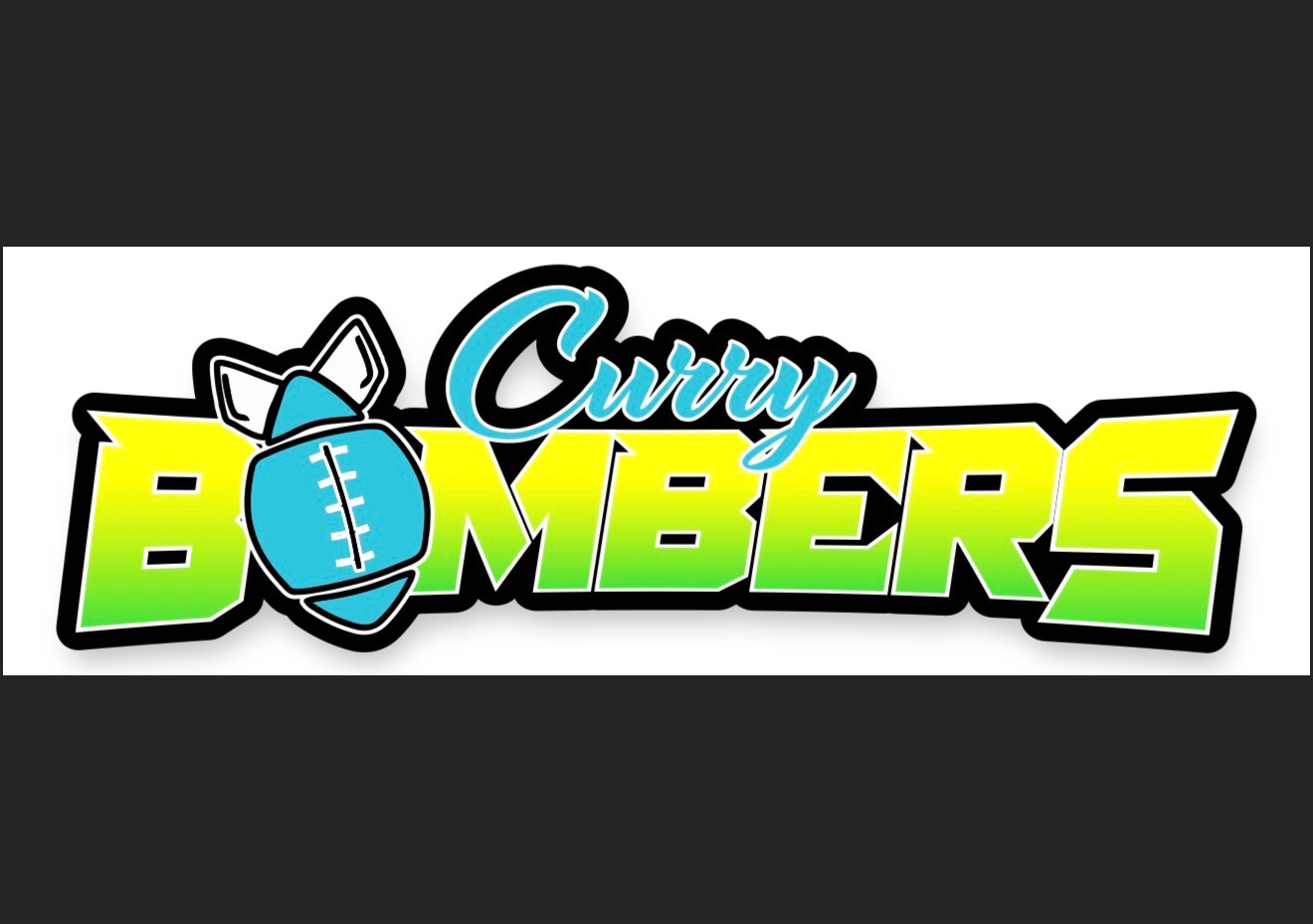 Curry Bombers flag football team logo