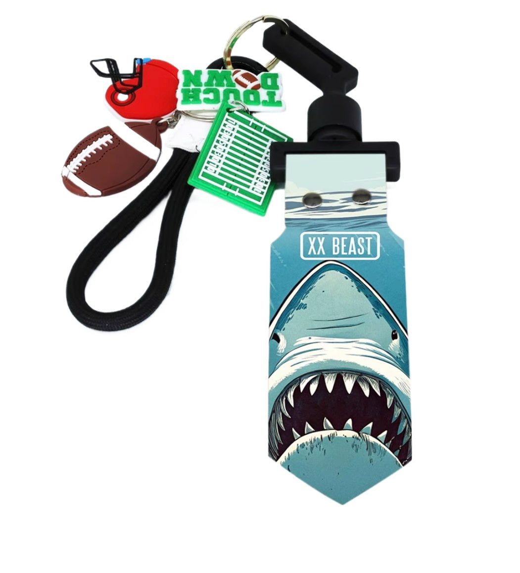 Flag football Keychain Football Keychain Men's/Women's Sports Keychain Gift