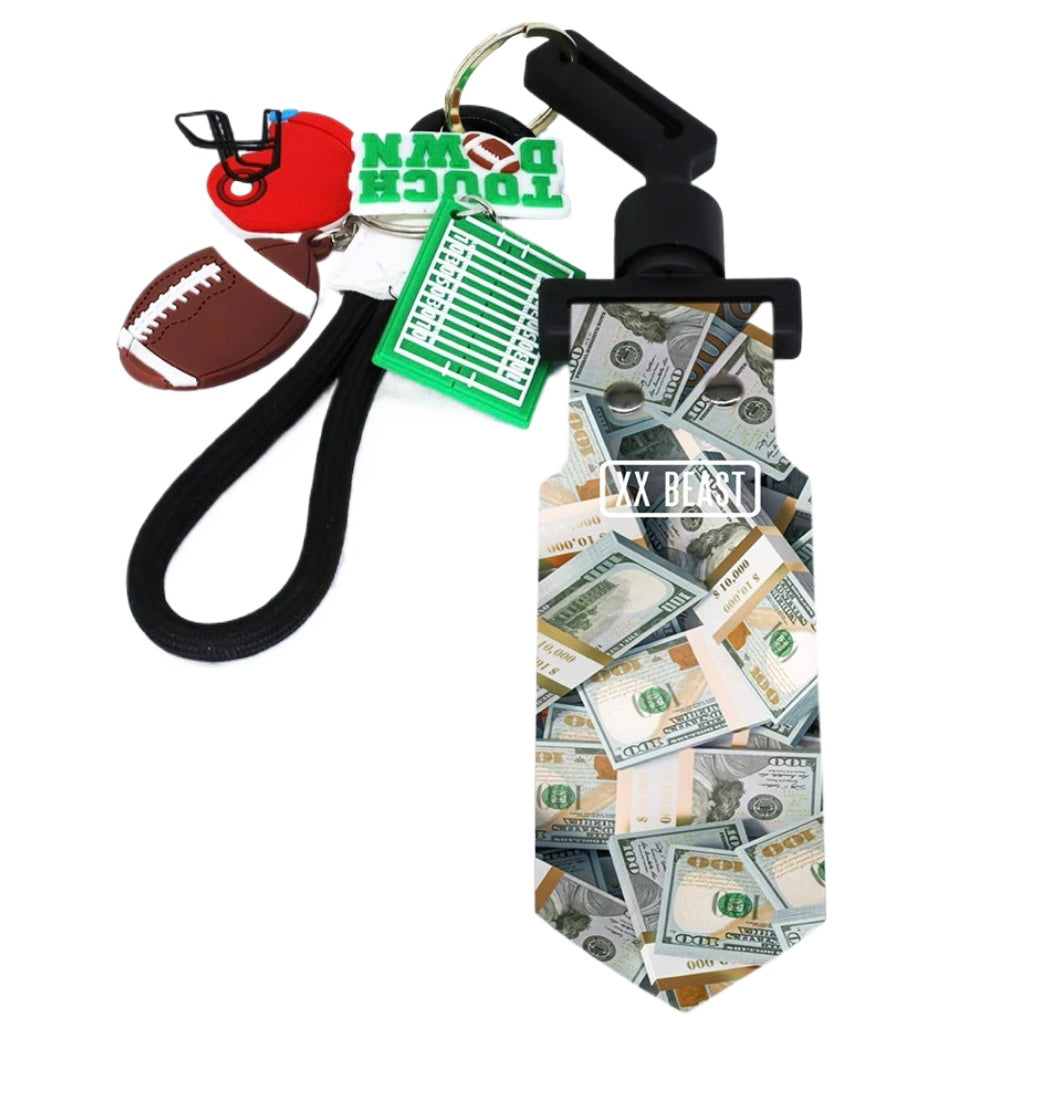 Flag football Keychain Football Keychain Men's/Women's Sports Keychain Gift