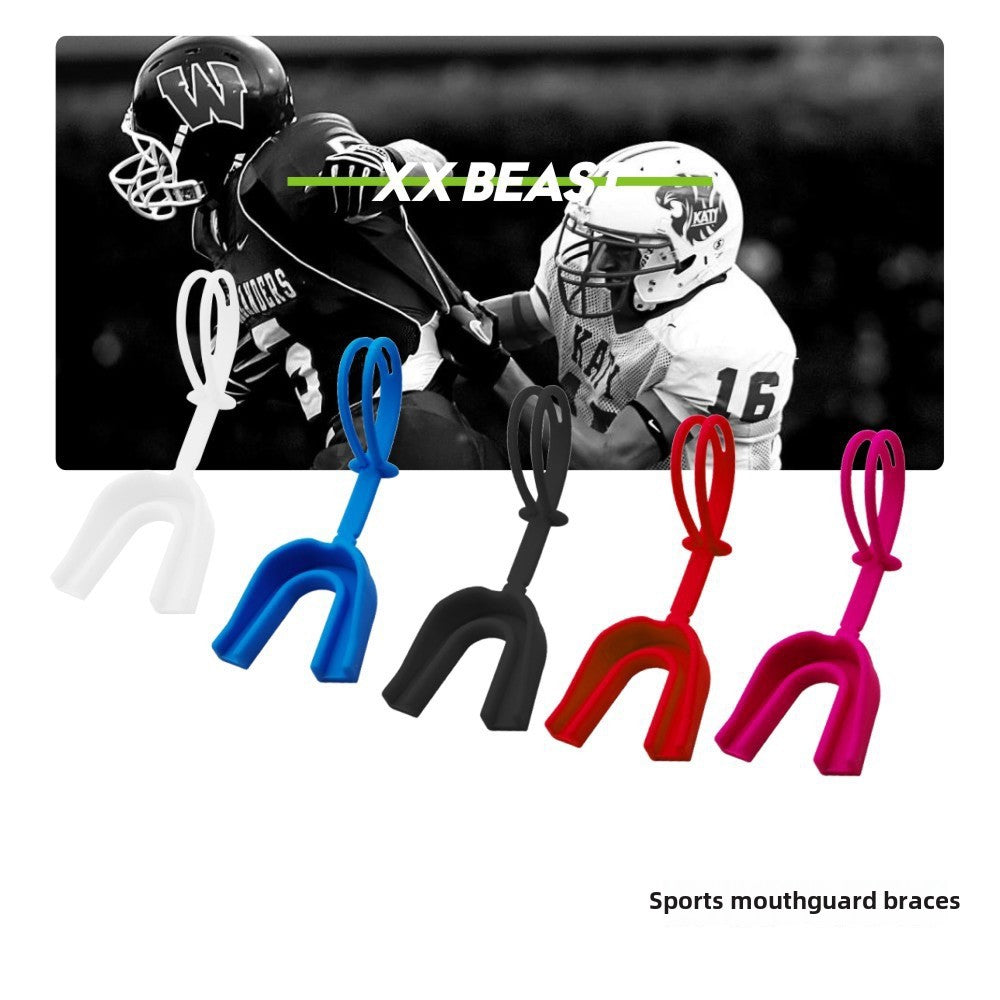 Mouth Guard for Braces, Sports Mouthguard for Football w/Helmet Strap, Youth & Adult