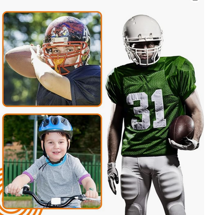 2 Pcs Football Chin Strap Cover Football Helmet Chin Pad Cover Compatible with Virtually All Football Helmets