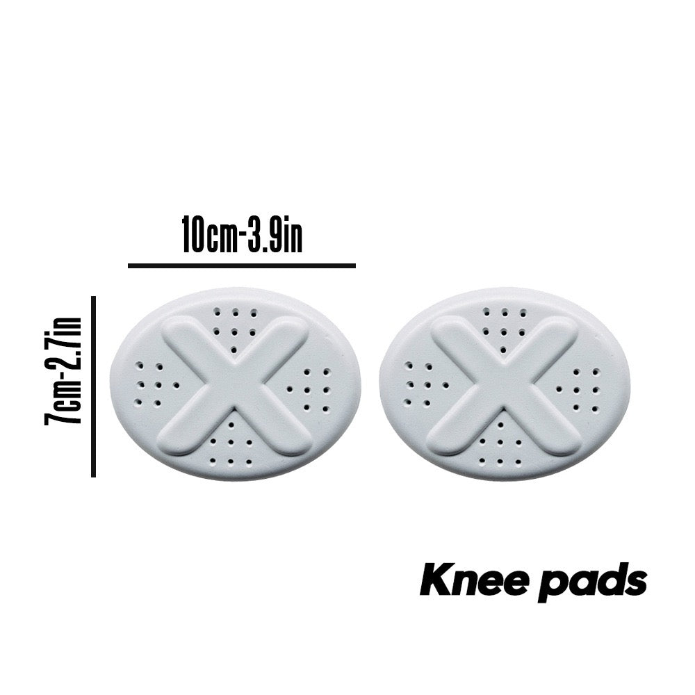 Adult Football Knee Pads, Ultra Light Protective Sleeves for Sports, 2-Pack, White (Short knee pads)