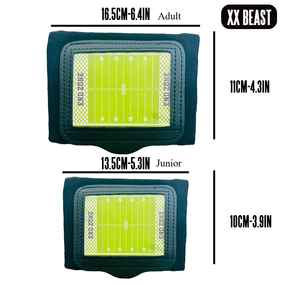 XXBEAST America Football Wristbands,5/8Packs (Black) Give Away Ten Tactical Cards as a Gift