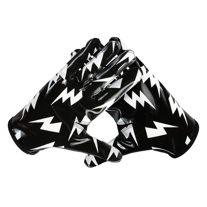 XXBEAST Lightning Black American Football Gloves