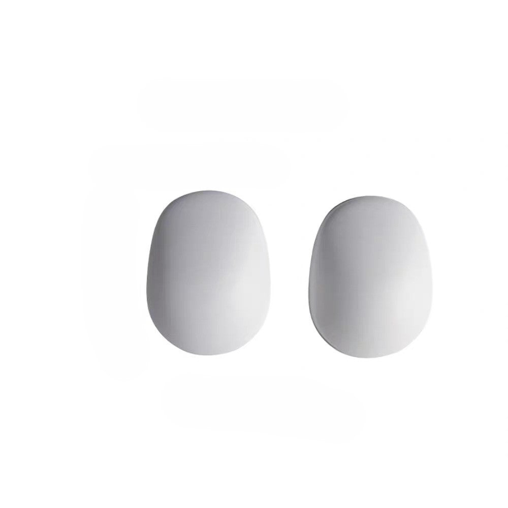 Adult Football Knee Pads, Ultra Light Protective Sleeves for Sports, 2-Pack, White (oval)