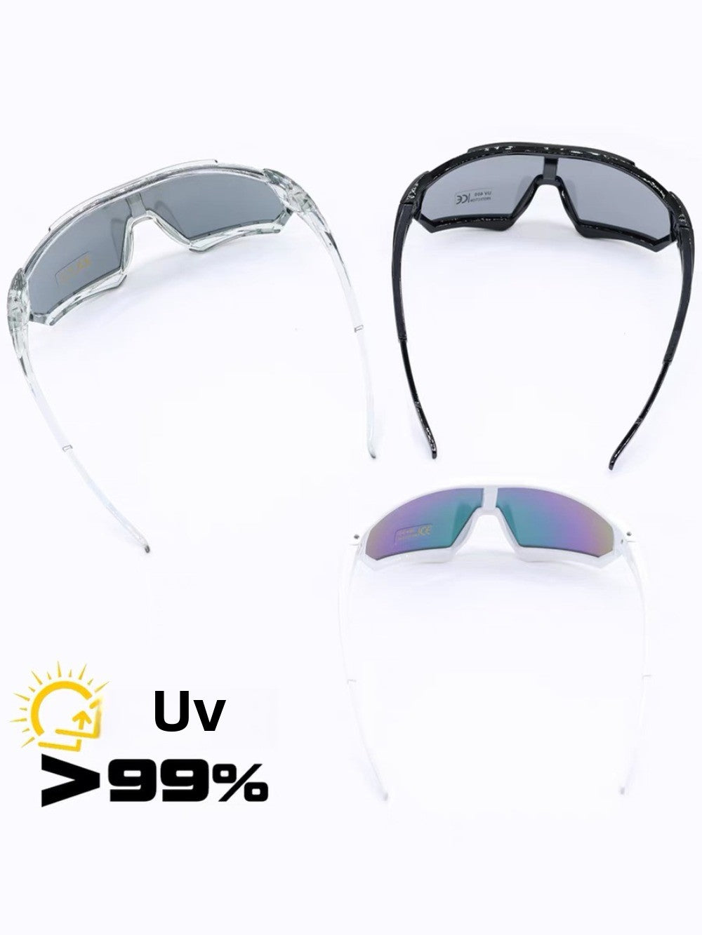 1Pack Kids Baseball Sunglasses Youth Sports Football Softball Sunglasses for Girls Boys UV400 Protection