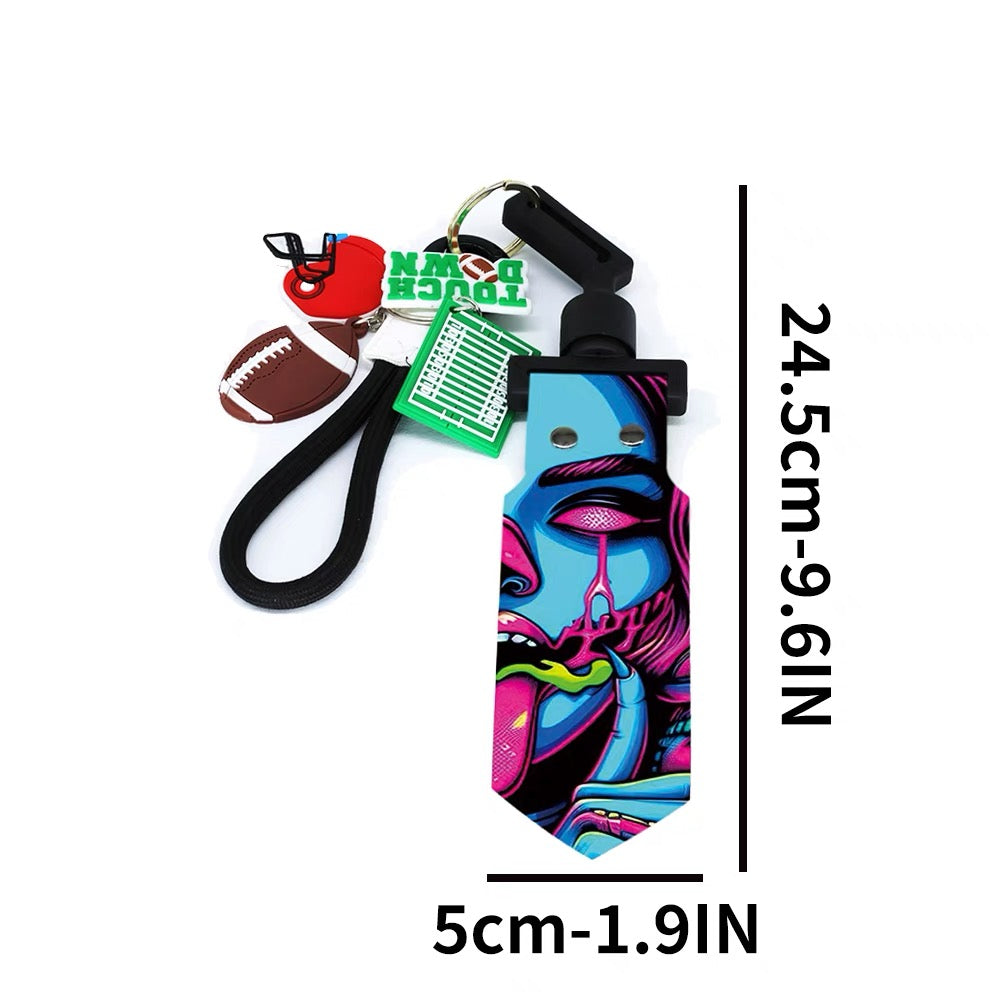 Flag football Keychain Football Keychain Men's/Women's Sports Keychain Gift