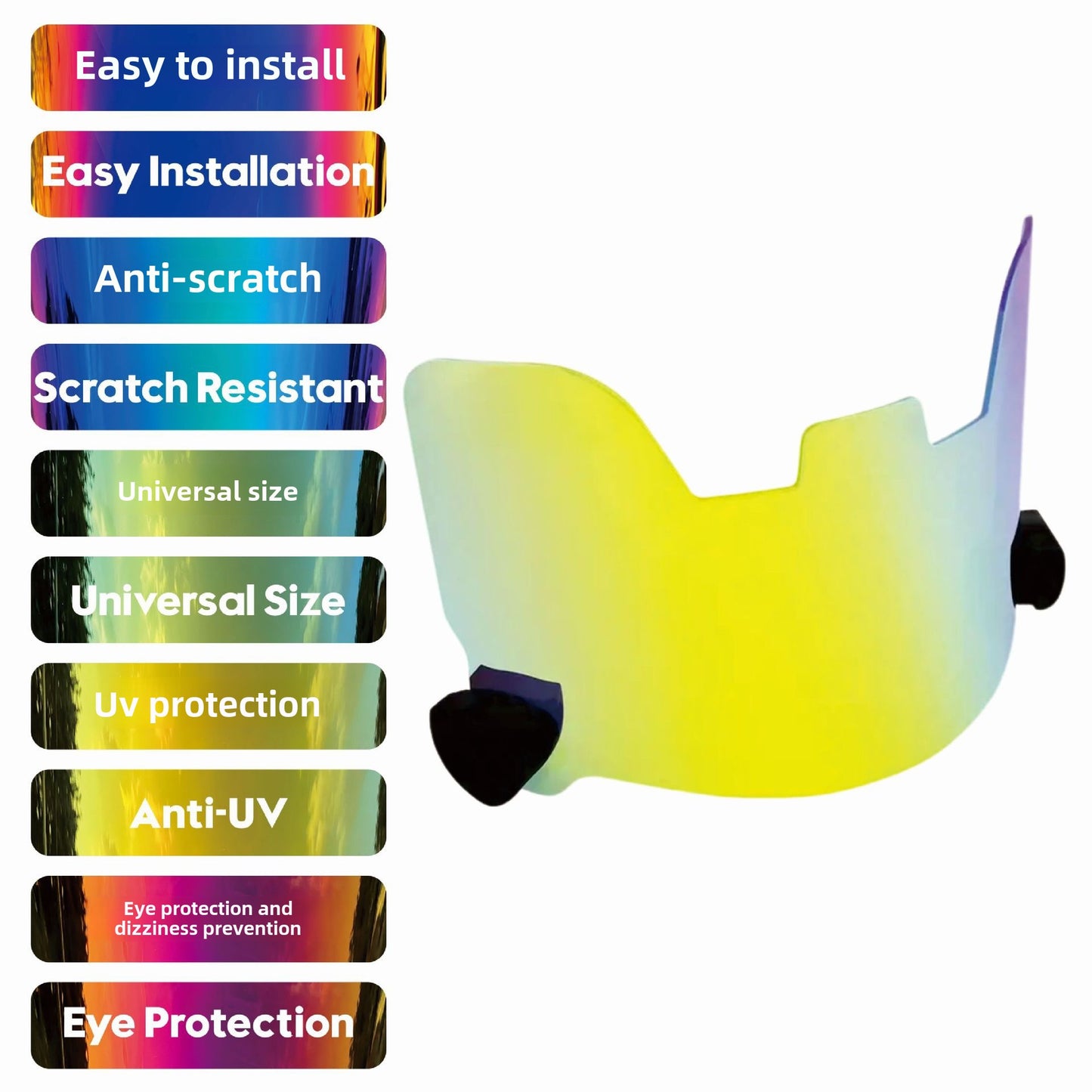 Football Visor - for Youth Football Helmets & Adult Football Helmets Unique Sports Clear View Football Helmet Eye Shield