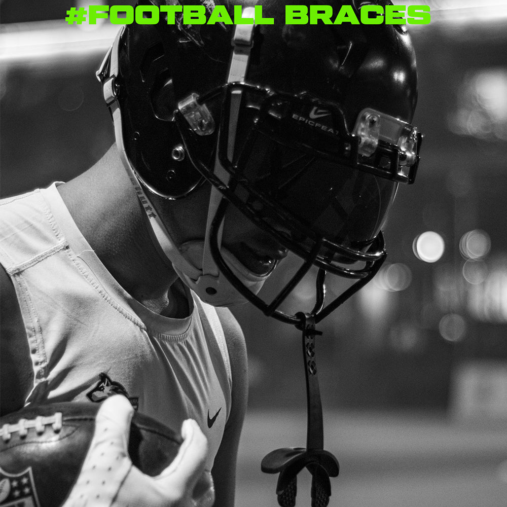 XXBEAST Football Mouthguard with Connected Thick Strap Speed Pro