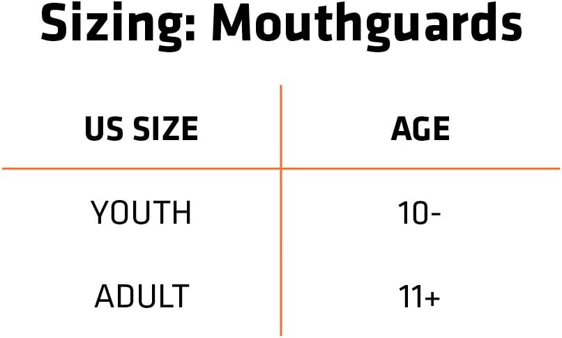 Mouth Guard for Braces, Sports Mouthguard for Football w/Helmet Strap, Youth & Adult