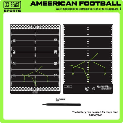XXBEAST 1PCS America Flag football 9-inch LCD Coach tactical board