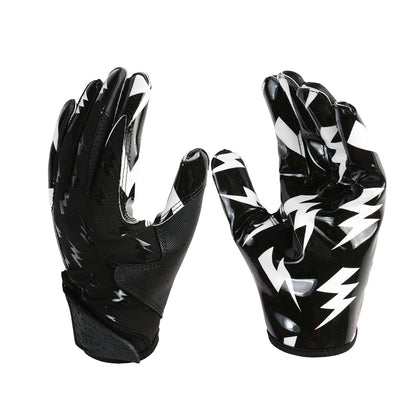 XXBEAST Lightning Black American Football Gloves