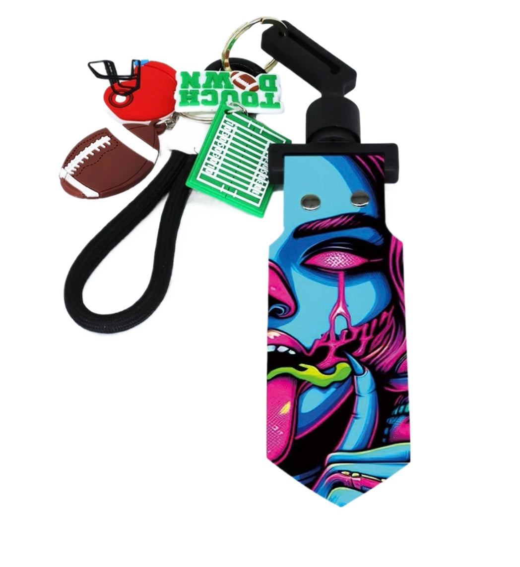 Flag football Keychain Football Keychain Men's/Women's Sports Keychain Gift