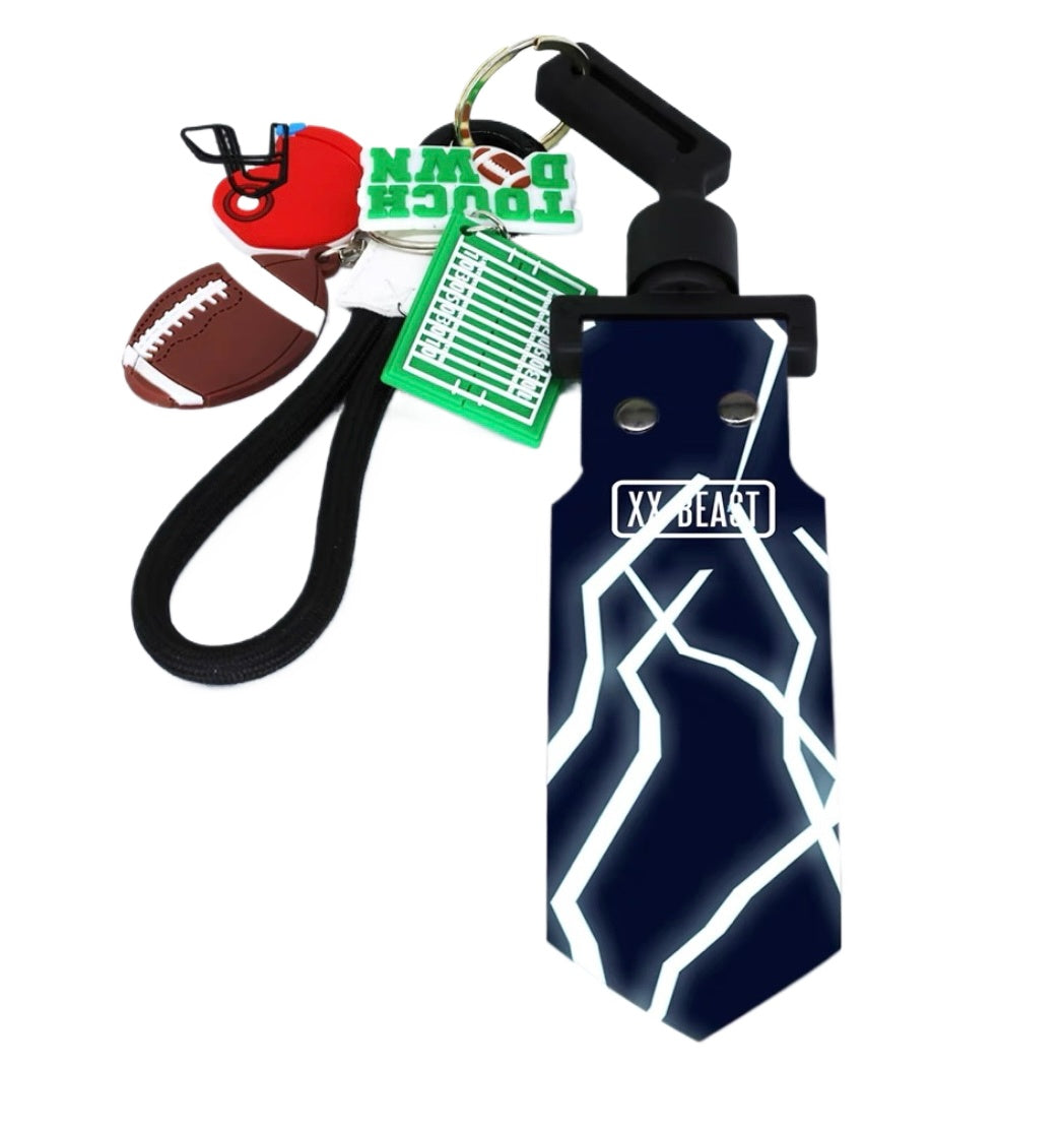 Flag football Keychain Football Keychain Men's/Women's Sports Keychain Gift