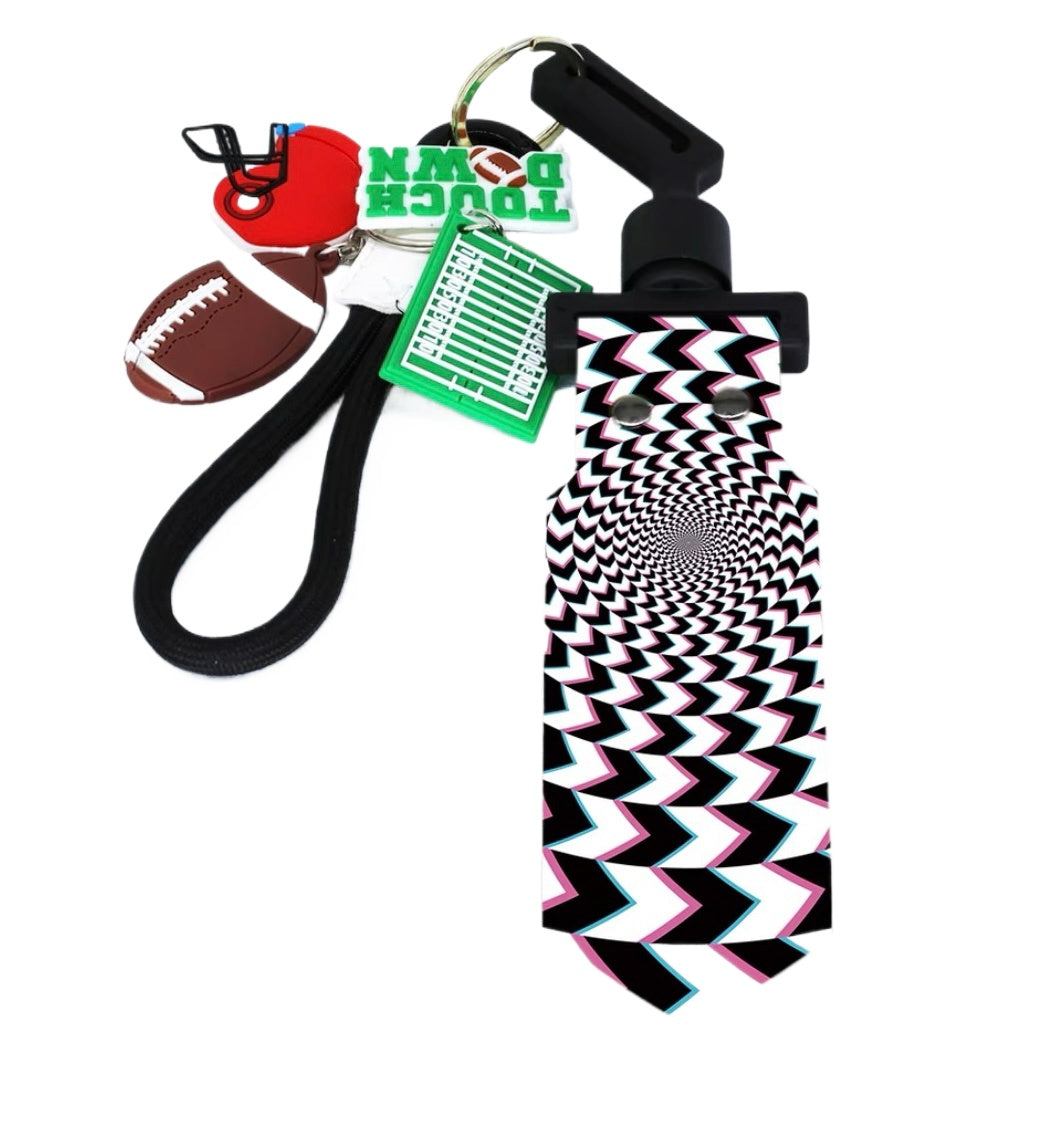 Flag football Keychain Football Keychain Men's/Women's Sports Keychain Gift